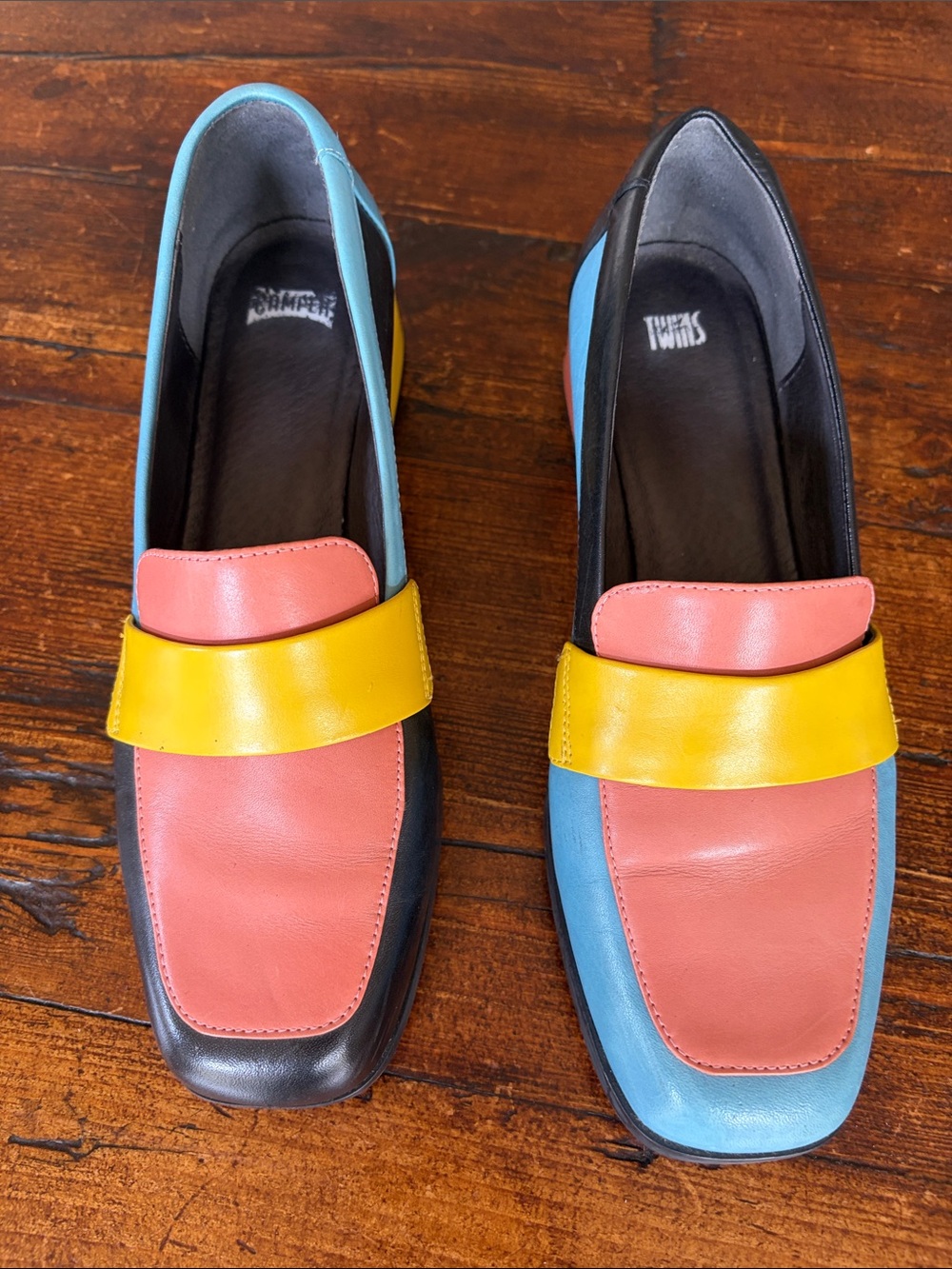 Camper Colorblock Twins Loafers